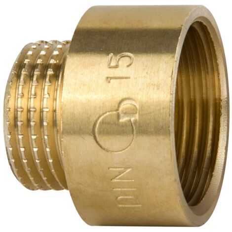 Filettatura interna da 3/4 pollici x filettatura esterna da 1/2 pollici, filettatura BSP, ottone, connettore per tubo rotondo, riduttore, adattatore, raccordo per tubo.