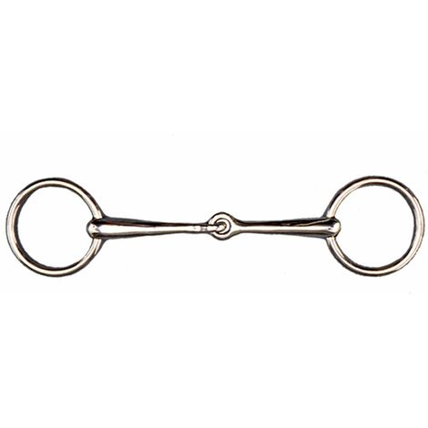Filettino inglese snodato in acciaio inox: 14,5 cm, Argento