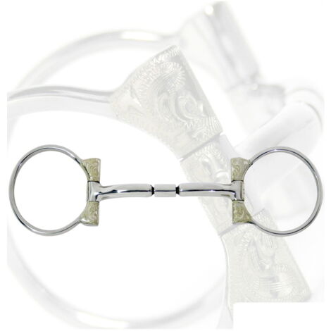 Filetto western D in acciaio inox copn riporti in alpacca 13 mm