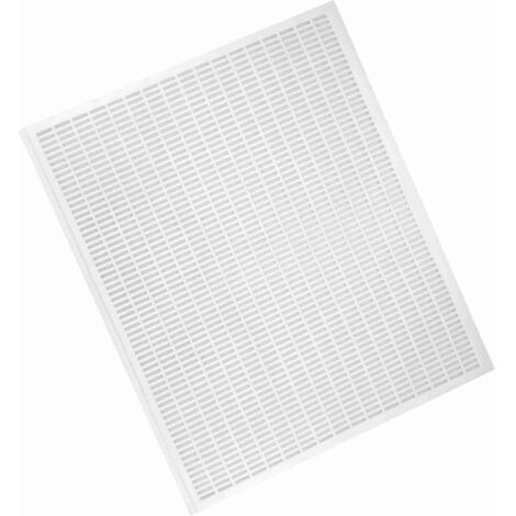 FILFEEL Königinnen-Ausschlussgitter, unverzichtbar für die Imkerei, einfach zu installieren, 51 x 41 cm, weißer Kunststoff, neu, verhindert das Durchkommen der Königin oder der Bienen.