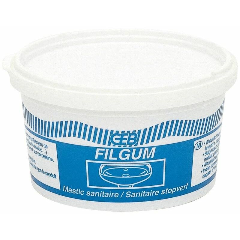 GEB - Filgum mastic d'étanchéité pour bonde, pot de 200g