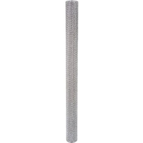 Filiac – Grillage triple torsion galvanisé 0,5mm – Maille hexagonale 25mm – Résistant aux intempéries – Pour chantiers extérieurs