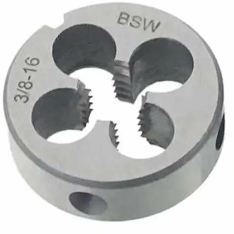 Filiera in HSS DIN 223 whitworth BSW filettatura 3/8” x 16 - UT 10 FW02