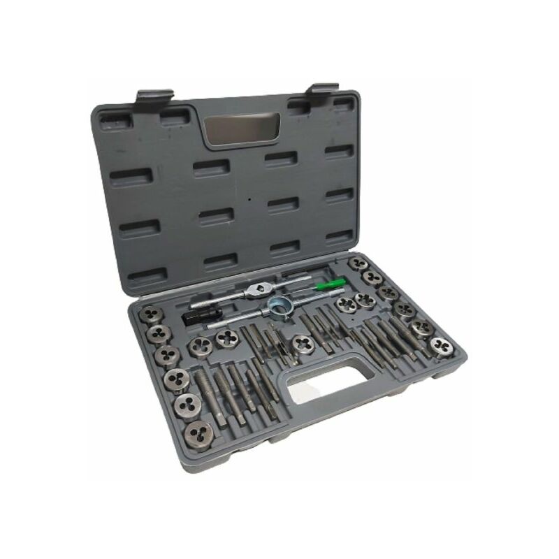 Image of Exsensa - filiera per ferro 40 pezzi maschi femmine set valigetta kit utensili da lavoro