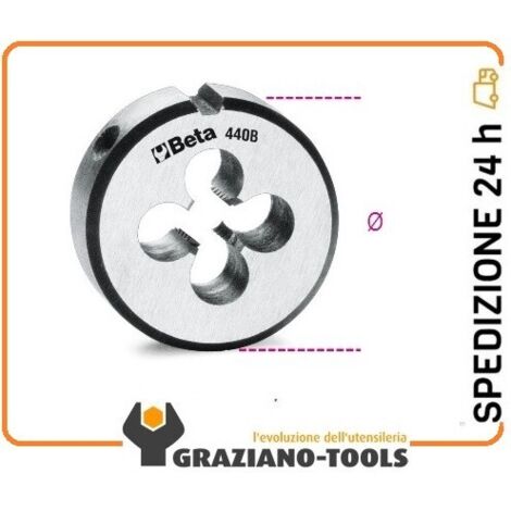 Filiera tonda acciaio cromo 50,8 passo grosso beta 440b - 20x2,5