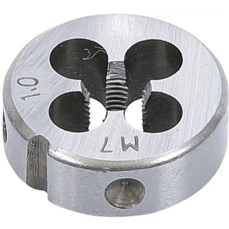 Sourcing Map Fustella Rotonda Regolabile M4 X 0.7 - Maschio Per Filettatura Destra In Acciaio HSS - 20.5mm X 6.5mm