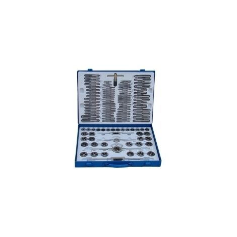 Filiere/Filiera e maschi in valigetta 110 pz - passo metrico da M2 a M18
