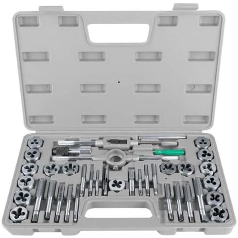 Filiere/Filiera e maschi in valigetta ABS 40 pz