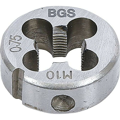 Filiere m10 x 0.75 x 25 metrique pas standard de 10 x 75 cage de 25.4 mm