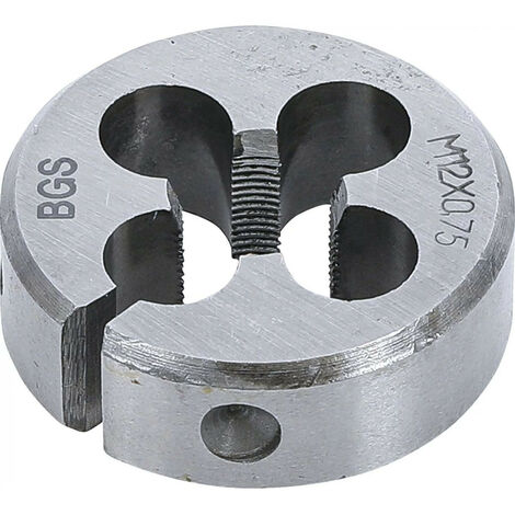 Filiere m12 x 0.75 x 38 metrique pas standard de 12 x 075 cage de 38.1 mm