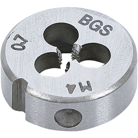 Filiere m4 x 0.7 x 25 metrique pas standard de 4 x 70 cage de 25.4 mm