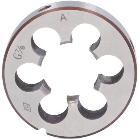Filière manuelle droite G7/8 en acier allié pour filetage tuyaux acier, fer, aluminium.