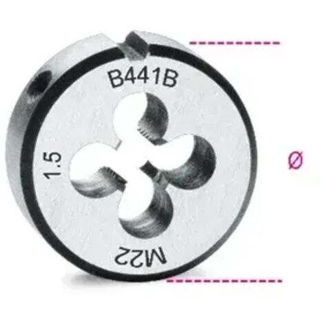 filière ronde en acier chromé 50.8 pas fin beta 441b - 18x2