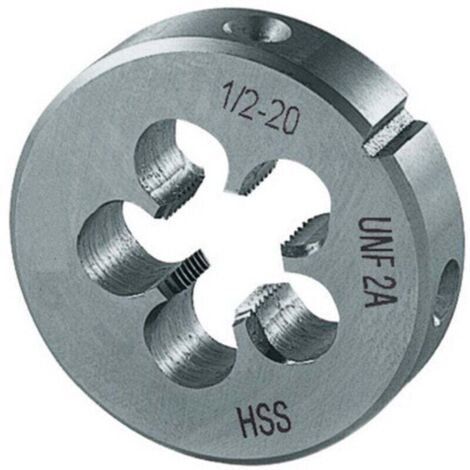 Filière, UNF, Filetage : UNF 1/2-20 pouces, Filets par 24 pouces, Ø extérieur x hauteur 30 x 11 mm