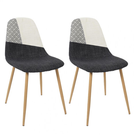 Chaise Plexi noir King - Lot de 2