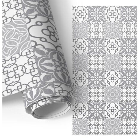 Film adhésif - adhésif décoratif - pour meubles - relookez vos meubles et votre cuisine facilement Mosaïque symétrique 65x130 cm