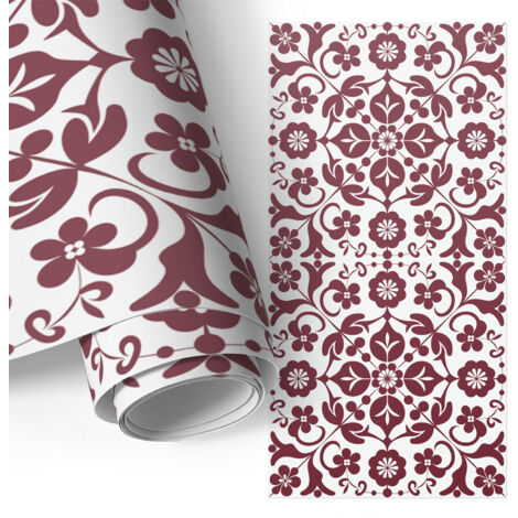 Film adhésif - adhésif décoratif - pour meubles - relookez vos meubles et votre cuisine facilement Motif floral 65x130 cm