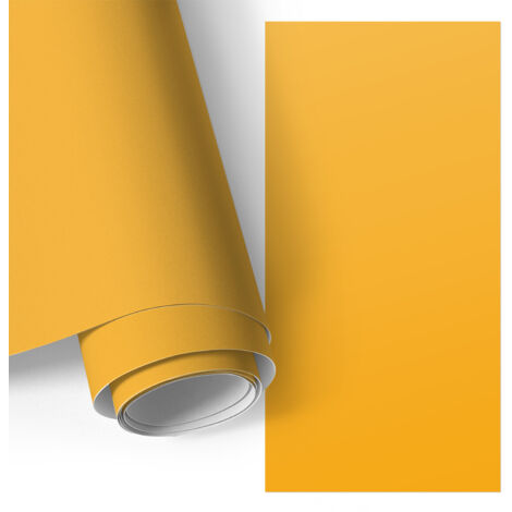 Film adhésif - adhésif décoratif - pour meubles - relookez vos meubles et votre cuisine facilement Orange vif 75x150 cm