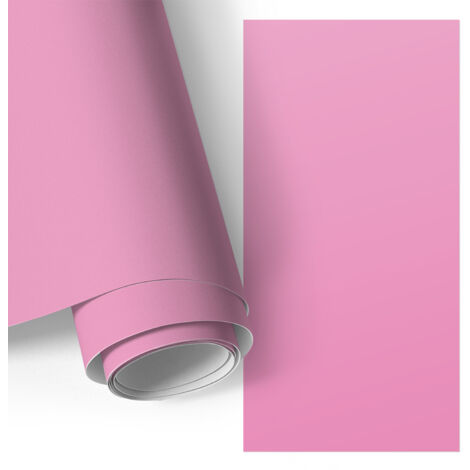 Film adhésif - adhésif décoratif - pour meubles - relookez vos meubles et votre cuisine facilement Rose froid 65x130 cm