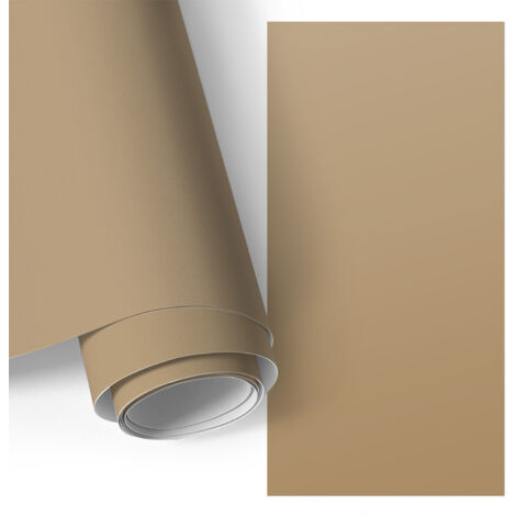 Film adhésif - adhésif décoratif - rénovation facile - idéal pour plan de travail ou meubles de cuisine Brun 50x100 cm
