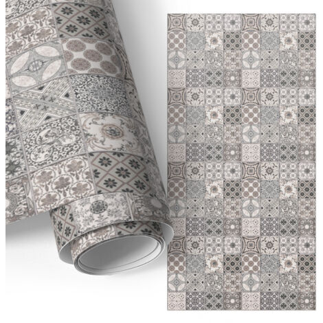 Film adhésif - adhésif décoratif - rénovation facile - pour meubles - pour cuisine Mosaïque rétro 65x130 cm