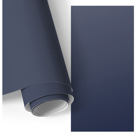 Film adhesif autocollant - design moderne - imperméable - pour cuisine - pour plans de travail Bleu marine foncé 65x130 cm