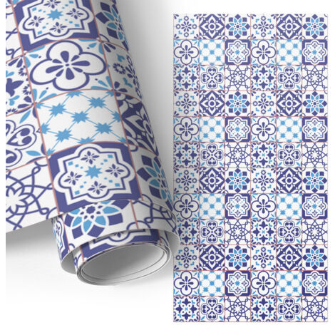 Film adhesif autocollant - design moderne - imperméable - pour cuisine - pour plans de travail Carreaux en mosaïque 65x130 cm