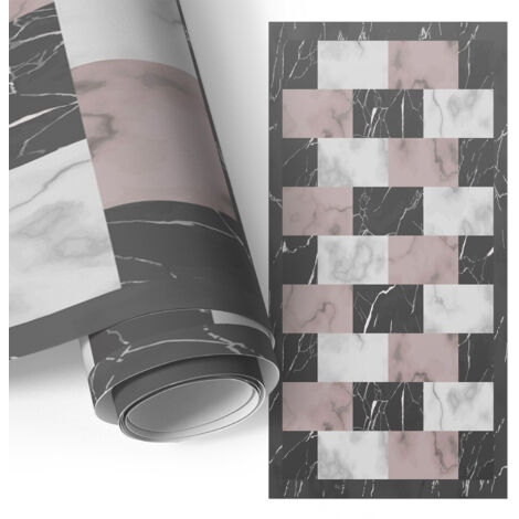 Film adhesif autocollant - design moderne - imperméable - pour cuisine - pour plans de travail Style marbré 75x150 cm