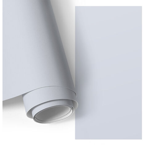 Film adhesif autocollant - design moderne - imperméable - pour meubles - pour plans de travail Bleu gris 65x130 cm
