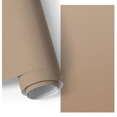Film adhesif autocollant - design moderne - imperméable - pour meubles - pour plans de travail Brun clair chaud 75x150 cm
