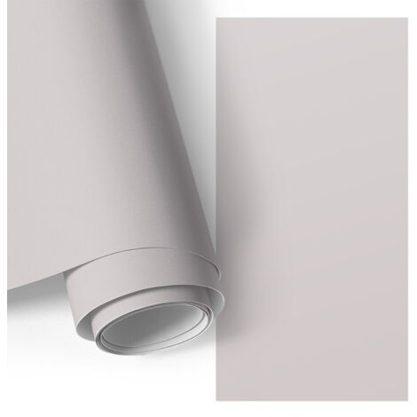 Film adhesif autocollant - design moderne - imperméable - pour meubles - pour plans de travail Gris cendré 65x130 cm