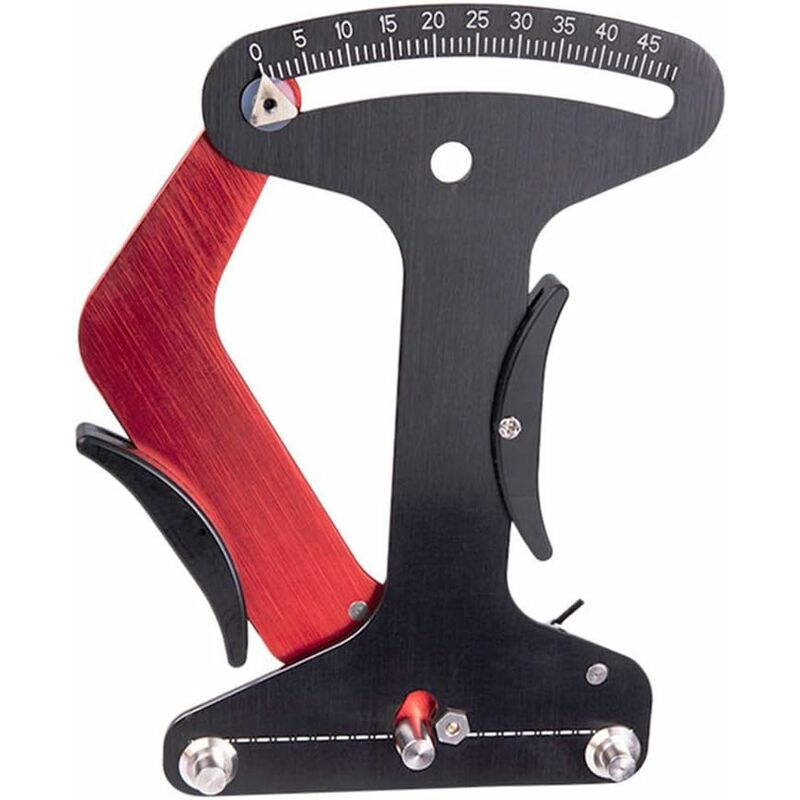 Tonchean - Film adhésif automobile,Outil de mesure de la tension des rayons de vélo, outil de réglage de la tension du fil en alliage d'aluminium,