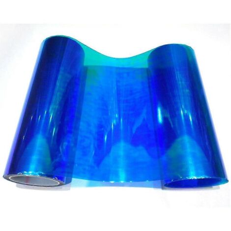 Film adhésif coloré pour phares de voiture (30 x 100 cm) - Autocollants vinyle pour feux de brouillard et feux arrière - Accessoires de style automobile - Bleu