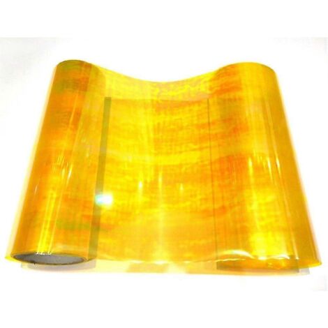 Film adhésif coloré pour phares de voiture (30 x 100 cm) - Autocollants vinyle pour feux de brouillard et feux arrière - Accessoires de style automobile - CN - Jaune