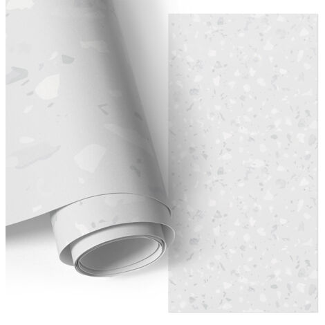 Film adhésif décoratif - look premium - transformation facile - durable - pour placard - pour meubles Motif terrazzo 75x150 cm
