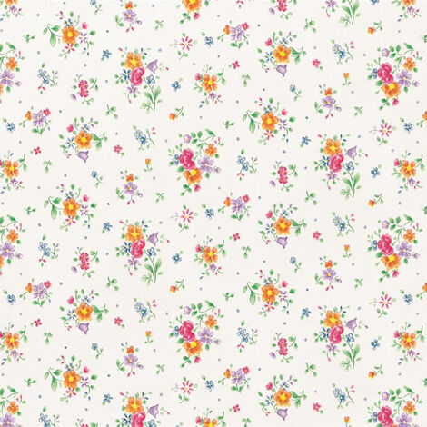 Film adhésif décoratif pour meuble Mini Fleurs 200 x 45cm Multicolore - Multicolore