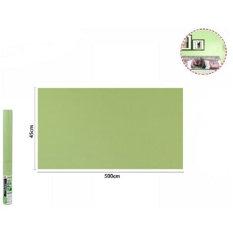 Sticker meuble, Film décoratif adhésif - lavable - Dégradé de vert - Lot de  5 - 100x150 cm