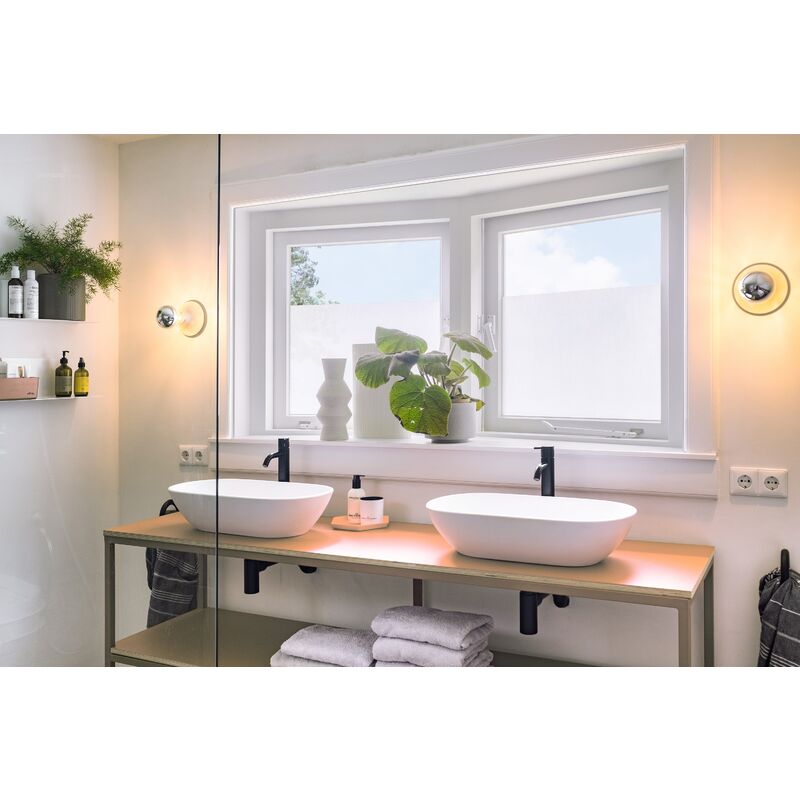 Rideau autocollant pour vitre 150 x 45cm Ecru