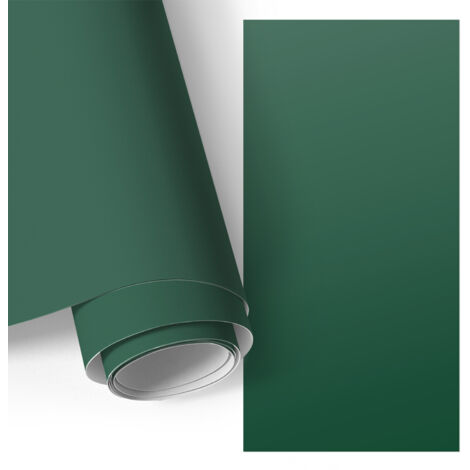 Film auto-adhésif - adhésif décoratif - imperméable - pour meubles - pour armoires Vert bouteille 50x100 cm