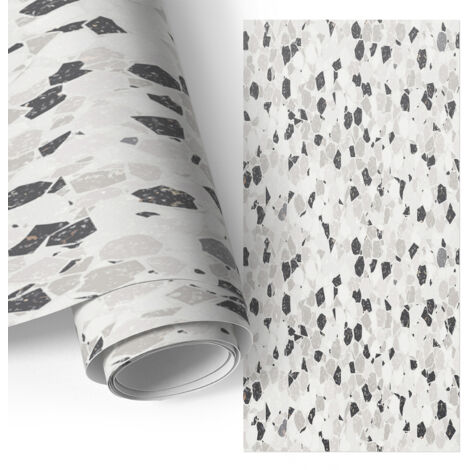 Film auto-adhésif - adhésif décoratif - rénovation facile - pour meubles - pour escaliers - pour étagères Mosaïque abstraite 75x150 cm