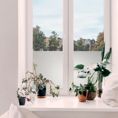 Adhésif décoratif pour vitre Basic opaque uni 210 x 90cm Blanc