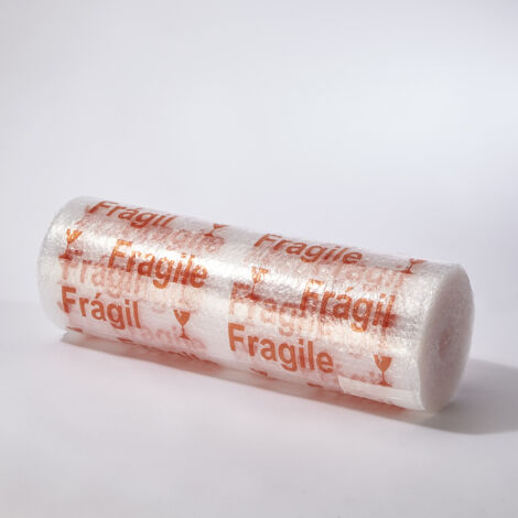 Film bulles standard 10 m x 60 cm imprimé "Fragile"
