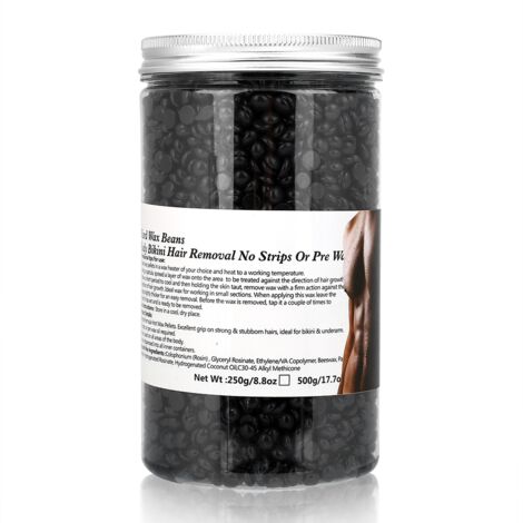 Film Chaud Épilation Cire Dure 500g Soin Corps Élimination Poils Jambes Maillot Chocolat