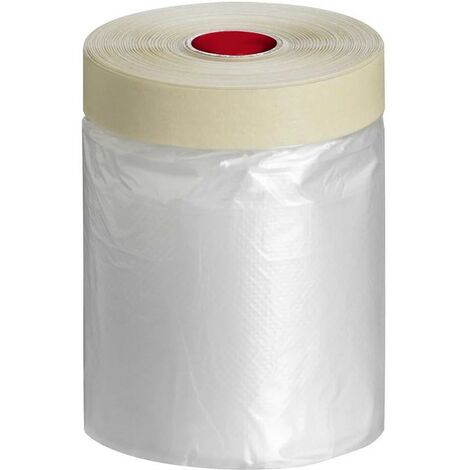 Film de protection avec ruban adhésif  110 cm x 33 mètres