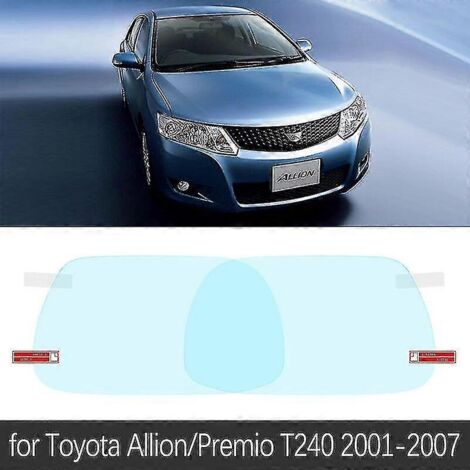 Film de protection pour rétroviseur intérieur de Toyota Allion Premio T240 (2001-2007) : protection intégrale, anti-buée et imperméable. Accessoires compatibles avec les modèles 2002 et 2003.