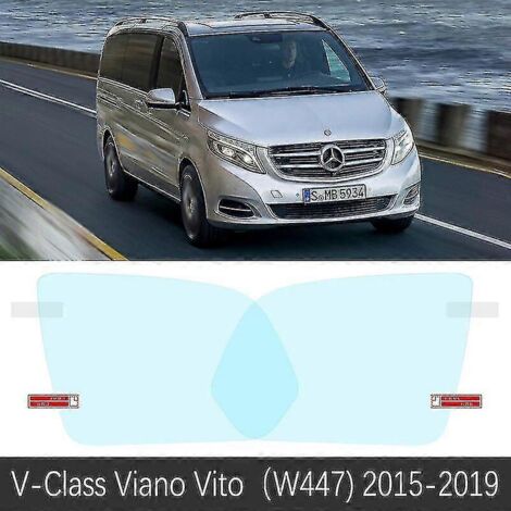 Film de protection pour rétroviseur intérieur Mercedes-Benz Classe V, Viano, Vito, Metris W639 W447 (2004-2009) - Anti-buée et imperméable - Accessoires inclus avec le modèle W447 (2015-2019)