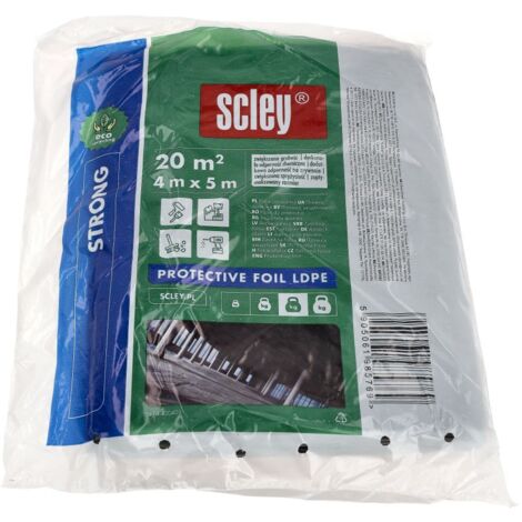 Film de protection solide pour peinture LDPE Eco 4 m x 5 m