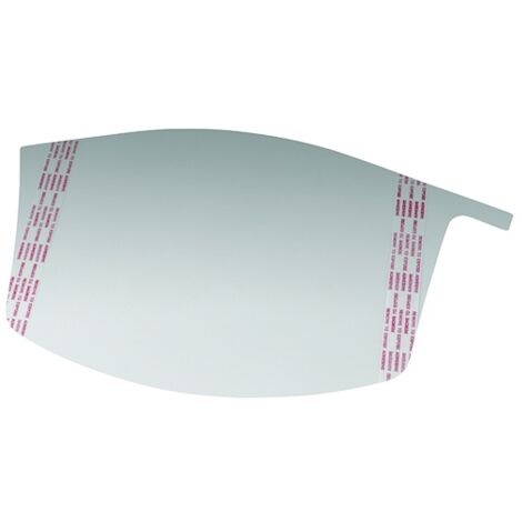 Film de protection transparent jetable pour visière 3M™ Versaflo™ M – Protège des éclaboussures et rayures – Lot de 10