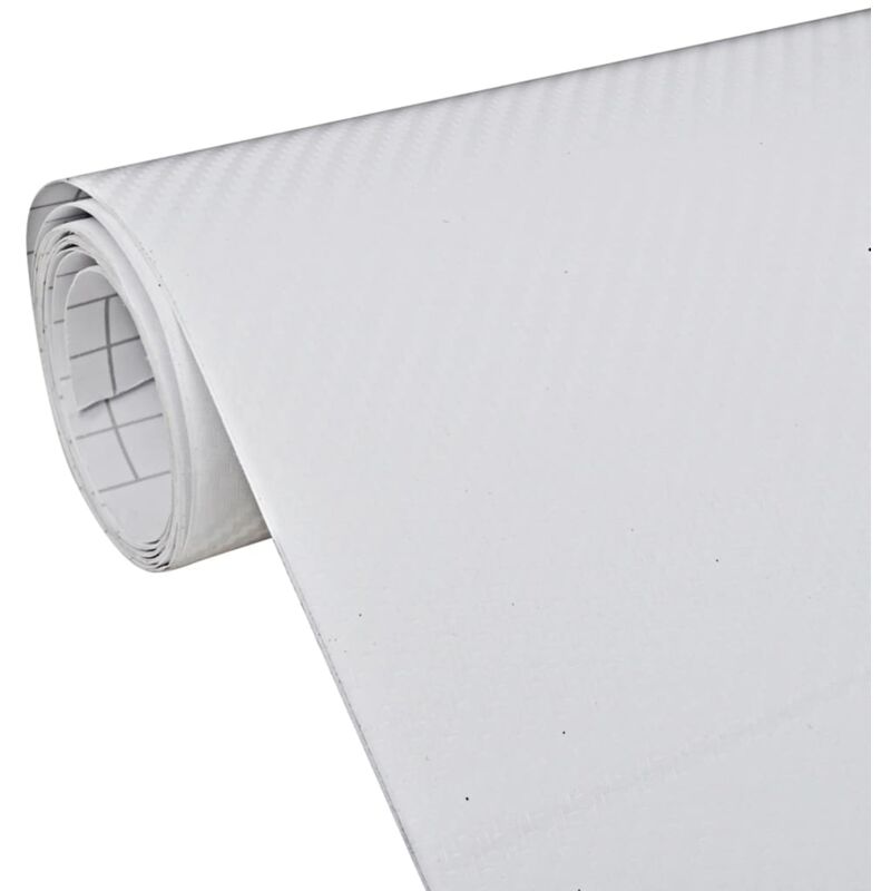 Vidaxl - Films 3D de voiture 2 pcs Blanc 100x150 cm+50x150 cm Blanc