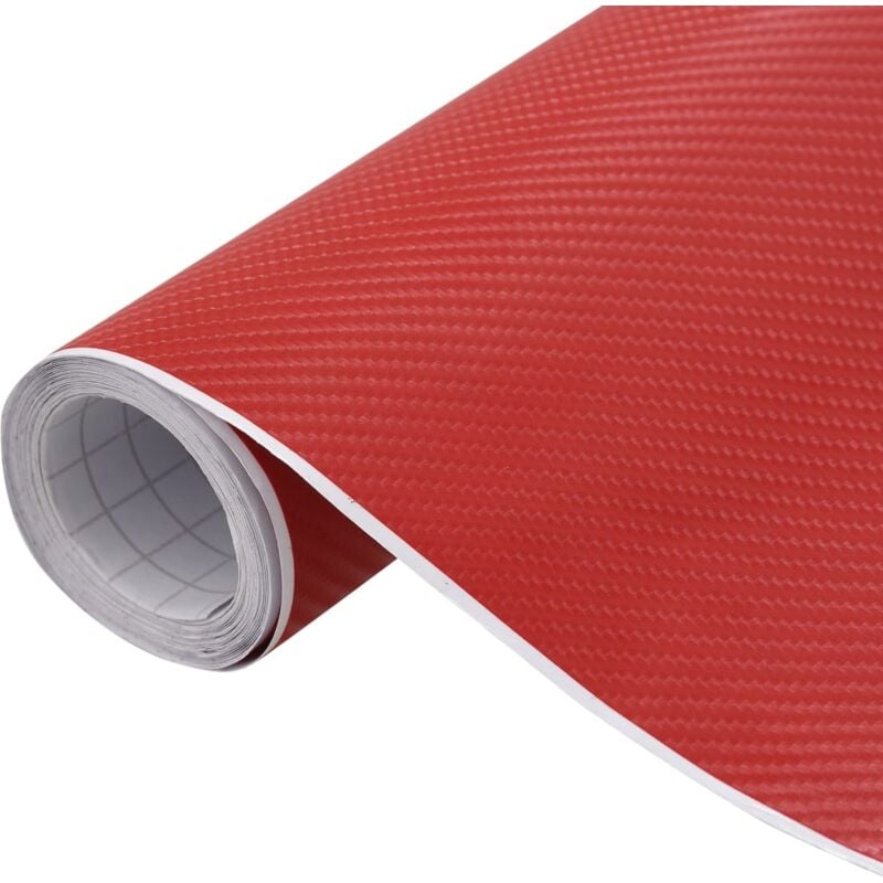 Vidaxl - Films 4D de voiture 2 pcs Rouge 100x150 cm Red